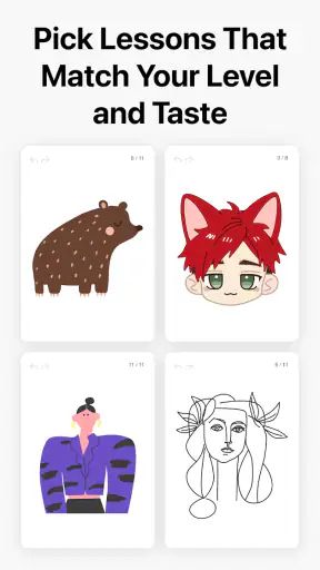 ArtWorkout: تطبيق رسم وتلوين screenshot