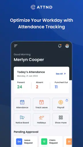 Attnd: Employee Attendance App screenshot