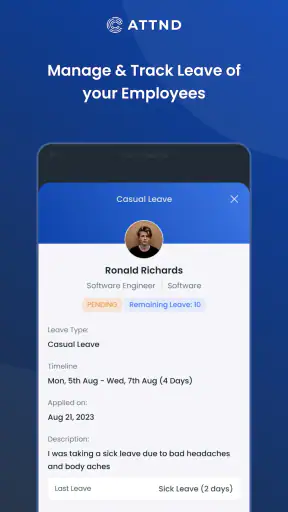 Attnd: Employee Attendance App screenshot