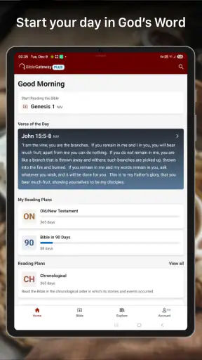 Bible Gateway screenshot