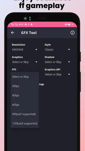 Game booster GFX Fire Fix screenshot