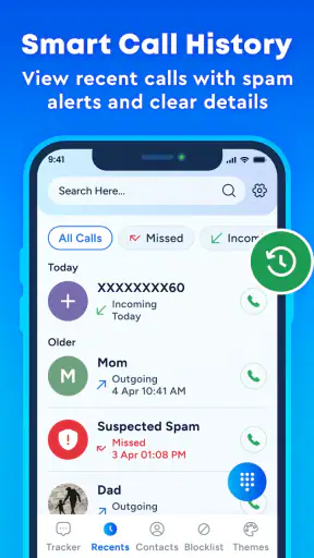 CallFilter: هوية المتصل & حظر screenshot
