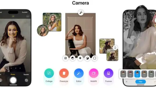 Camera phone 15 Pro Max OS 17 screenshot