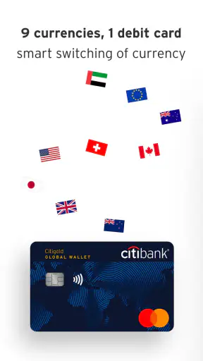 Citibank UAE screenshot