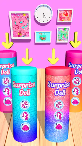Color Reveal Suprise Doll Game screenshot