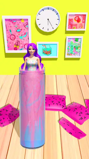 Color Reveal Suprise Doll Game screenshot
