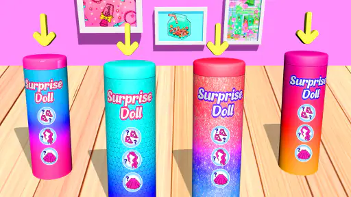 Color Reveal Suprise Doll Game screenshot