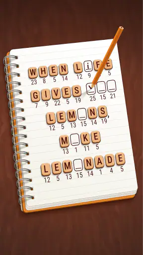Colorwood Words - Cryptogram screenshot