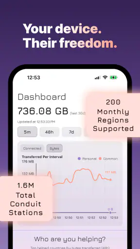 Conduit: شارك اتصال الإنترنت screenshot