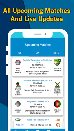 Cricgenix:تلفزيون الكريكيت الم screenshot