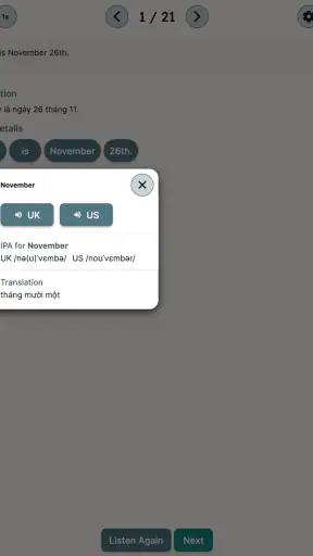 Daily Dictation English screenshot