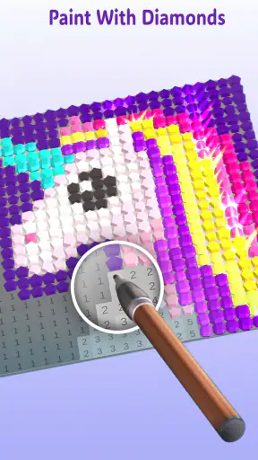 Diamond Painting ASMR Coloring screenshot
