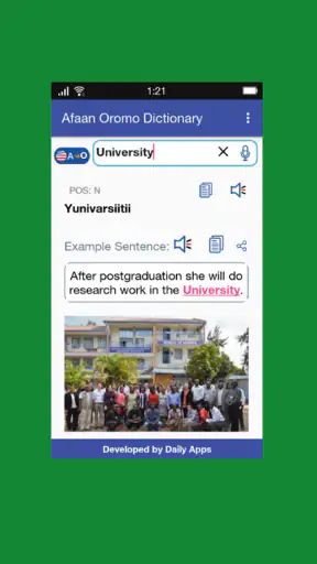 English Afaan Oromo Dictionary screenshot