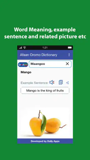 English Afaan Oromo Dictionary screenshot