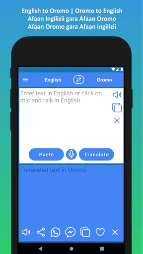 English to Oromo Translator screenshot