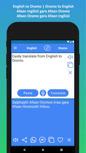 English to Oromo Translator screenshot