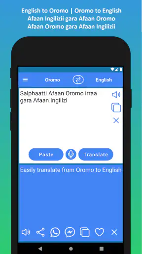 English to Oromo Translator screenshot