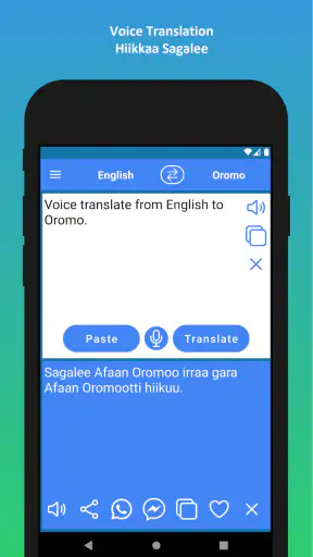 English to Oromo Translator screenshot