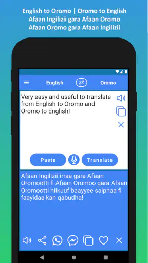 English to Oromo Translator screenshot