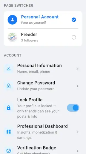 Freeder screenshot