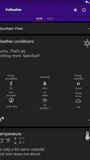 FuWeather screenshot