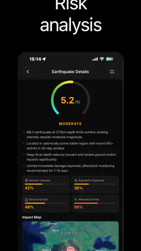 GeoShake - Earthquake Alerts screenshot