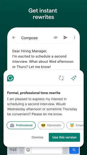 Grammarly-AI Writing Assistant screenshot
