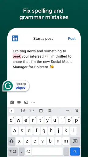 Grammarly-AI Writing Assistant screenshot