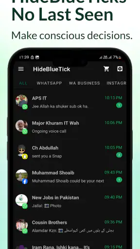 Hide Blue Ticks : No Last Seen screenshot