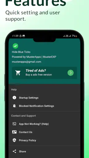 Hide Blue Ticks : No Last Seen screenshot