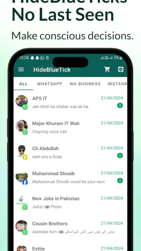 Hide Blue Ticks : No Last Seen screenshot