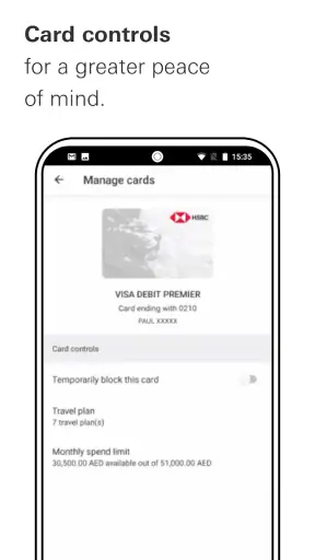 HSBC UAE screenshot