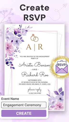 Invitation Maker & Event RSVP screenshot