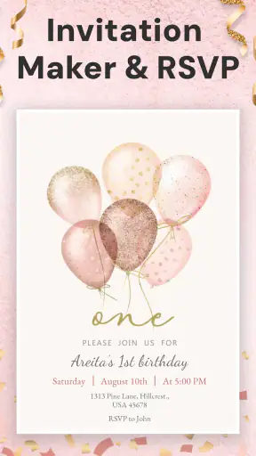 Invitation Maker & Event RSVP screenshot