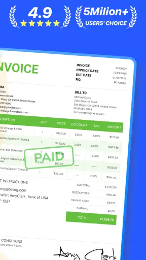 Invoice Maker - InvoiceBase screenshot