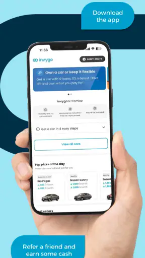 invygo car rental & subscribe screenshot