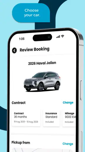 invygo car rental & subscribe screenshot