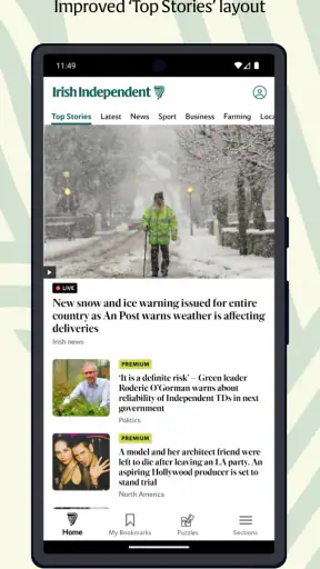 Irish Independent News screenshot