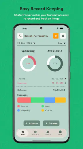 Khata Tracker Business Ledger screenshot