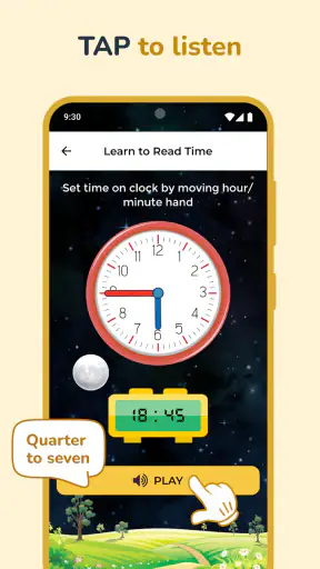 Kids Clock Learning screenshot