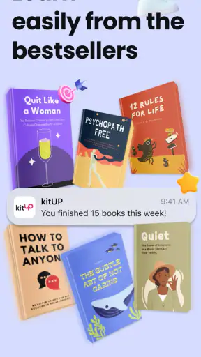 kitUP: Audiobook Summaries screenshot