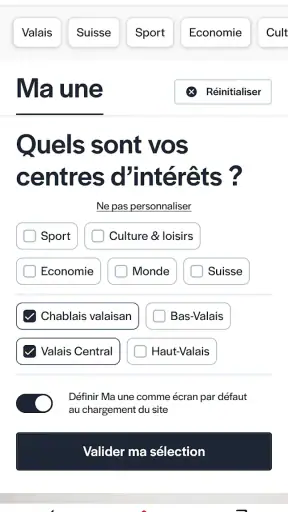 Le Nouvelliste screenshot