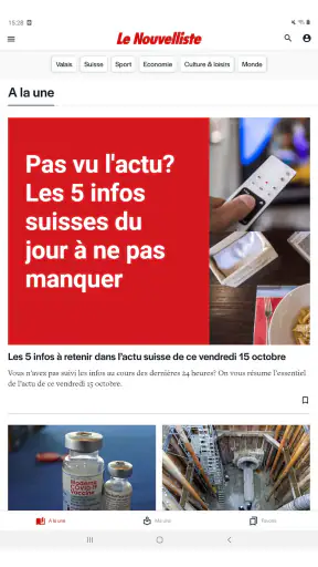 Le Nouvelliste screenshot