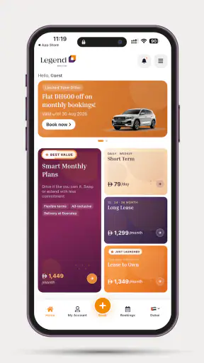 Legend Car Rental screenshot