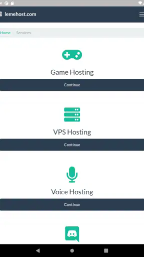 Lemehost screenshot