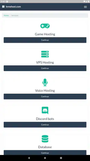 Lemehost screenshot