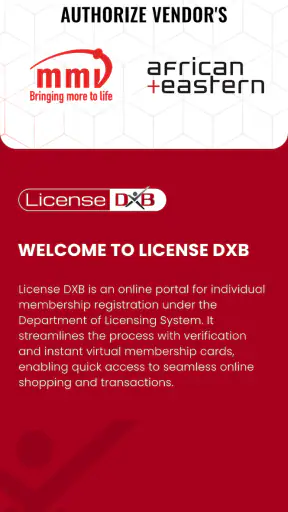 License DXB screenshot