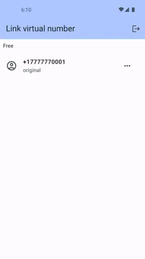 Link Virtual Number screenshot