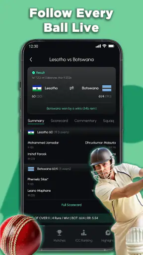 Live Cricket Score Updates screenshot