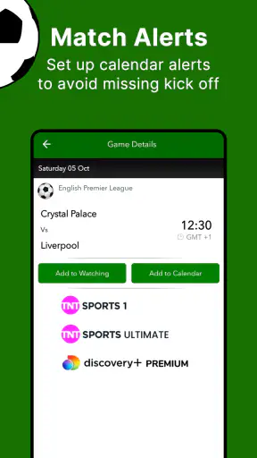 Live Football on TV screenshot